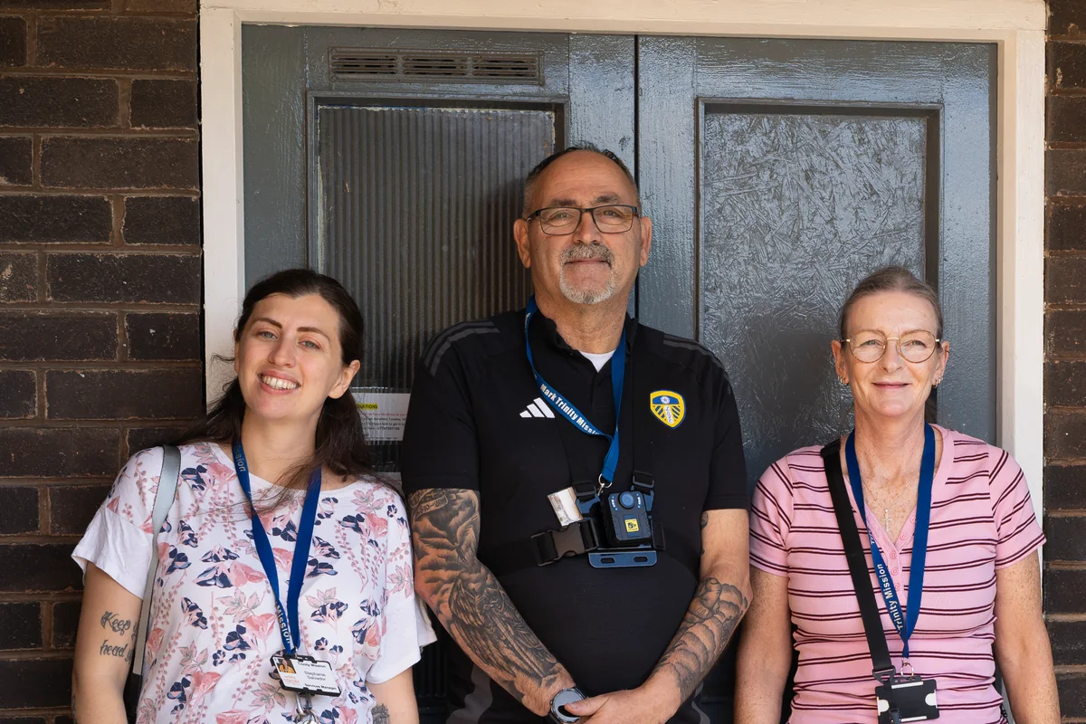 The Trinity Mission team outside the Hope Centre in Castleford